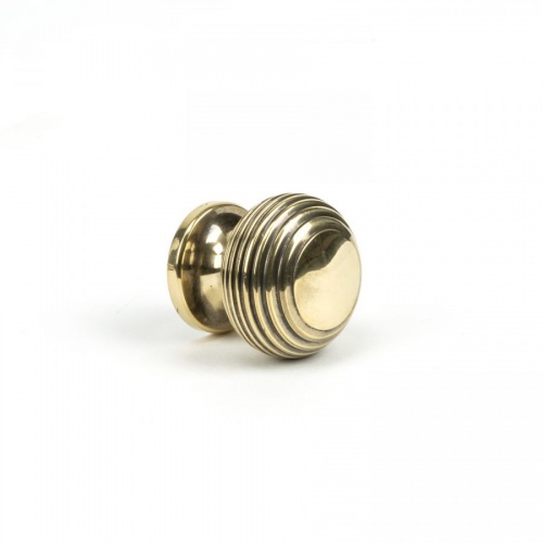 Aged Brass Beehive Cabinet Knob - Small